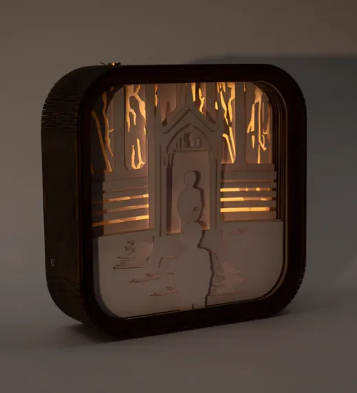 Wooden Harry Potter Night Ligh The Mirror of Erised